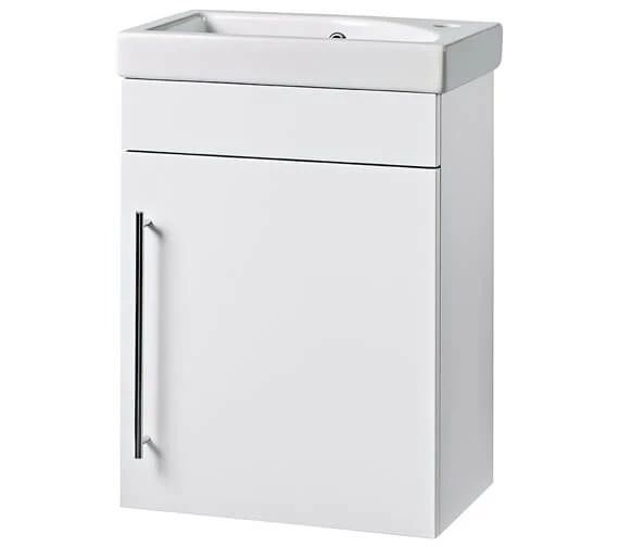 Roper Rhodes Esta 445 X 575mm Wall Mounted Single Door Cloakroom Vanity Unit 2 Roper Rhodes Esta 445 X 575mm Wall Mounted Single Door Cloakroom Vanity Unit - Image 2