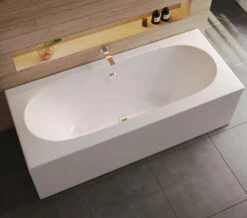 Cleargreen Verde Rectangular Double Ended White Bath 1800 X 800mm Round