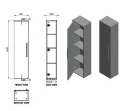 Essential Dakota Tall Bathroom Furniture Unit 8 Essential Dakota Tall Bathroom Furniture Unit -UK Bathroom Products Sales 2024 M700 2022 10 21 9 30 19 276