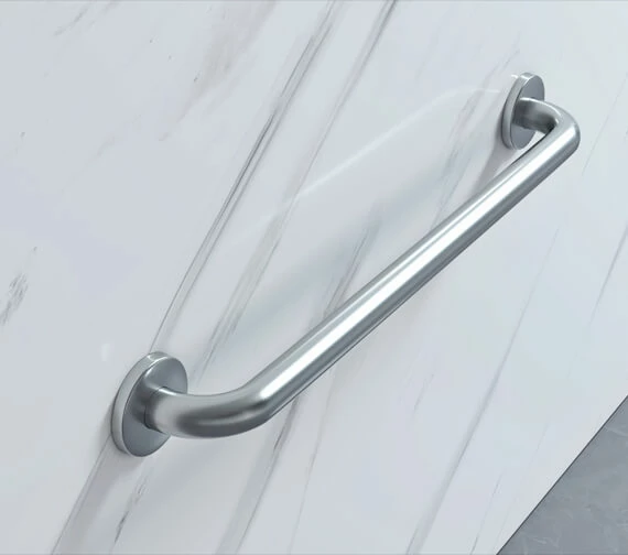Croydex 600mm Stainless Steel Straight Grab Bar 1 Croydex 600mm Stainless Steel Straight Grab Bar