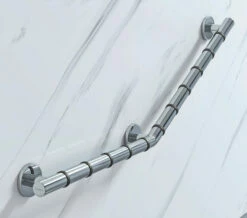 Croydex Assistive Grab N Grip 905mm Chrome Angled Grab Bar