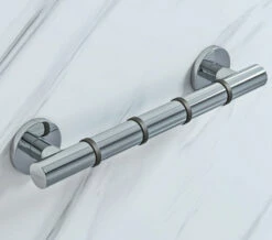 Croydex Grab N Grip Straight Chrome Grab Bar