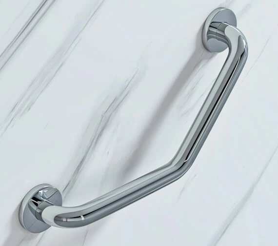 Bristan Chrome Angled Grab Bar 1 Bristan Chrome Angled Grab Bar