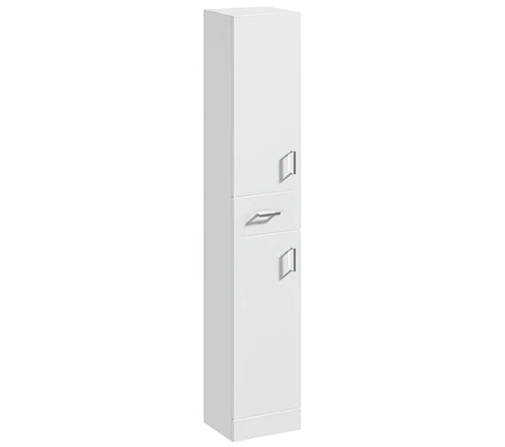 Essential Alaska 350 X 1902mm White Double-Door Tall Boy Unit 1 Essential Alaska 350 X 1902mm White Double-Door Tall Boy Unit