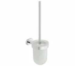Vado Life Wall Mounted Chrome Toilet Brush And Holder