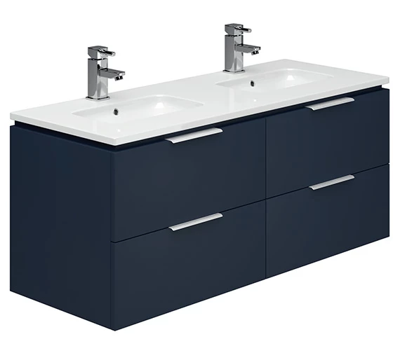 Essential Dakota 1205mm 4 Drawer Wall Hung Unit And Basin 1 Essential Dakota 1205mm 4 Drawer Wall Hung Unit And Basin