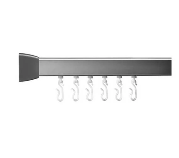 Croydex Professional Profile 800 Straight Curtain Rail 1830mm 2 Croydex Professional Profile 800 Straight Curtain Rail 1830mm - Image 2