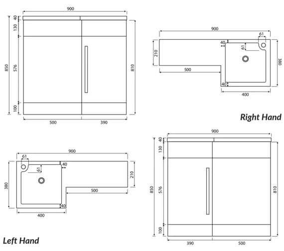 Joseph Miles Lili 900mm Furniture Pack 3 Joseph Miles Lili 900mm Furniture Pack - Image 3