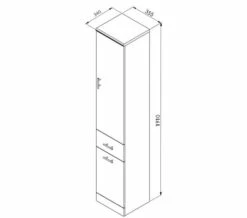 Joseph Miles Lanza 355mm X 1910mm Tall Unit -UK Bathroom Products Sales 2024 M700 2022 2 24 14 25 39 197