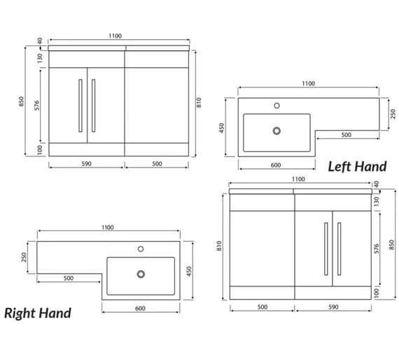 Joseph Miles Lili 1100mm Furniture Pack 2 Joseph Miles Lili 1100mm Furniture Pack - Image 2