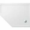 Britton Zamori Offset Pentangle White Shower Tray