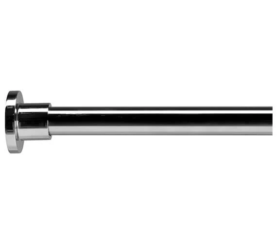 Croydex Premier Large L Shaped Chrome Shower Curtain Rod 1 Croydex Premier Large L Shaped Chrome Shower Curtain Rod