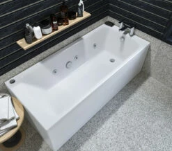 Joseph Miles Rockall Beauforte Reinforced Single Ended 6 Jet Whirlpool Bath White