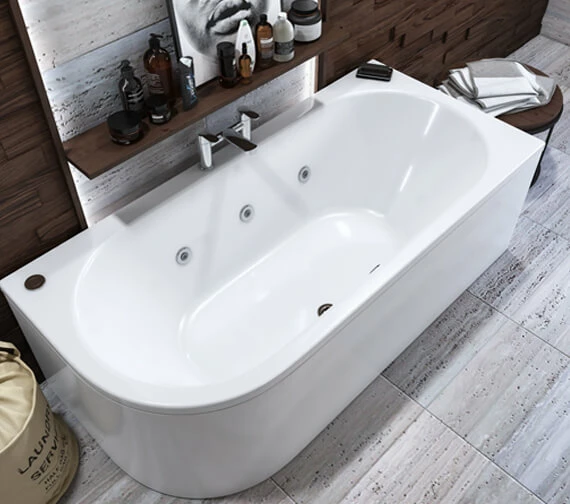 Joseph Miles Biscay Beauforte Reinforced Bath With 6 Jet Whirlpool 1700 X 800mm 1 Joseph Miles Biscay Beauforte Reinforced Bath With 6 Jet Whirlpool 1700 X 800mm