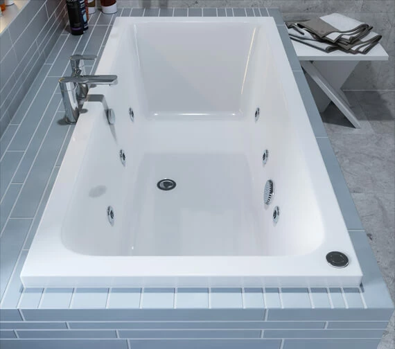 Joseph Miles Portland Beauforte Reinforced 1700 X 750mm Double Ended 6 Jet Whirlpool Bath 5 Joseph Miles Portland Beauforte Reinforced 1700 X 750mm Double Ended 6 Jet Whirlpool Bath - Image 5