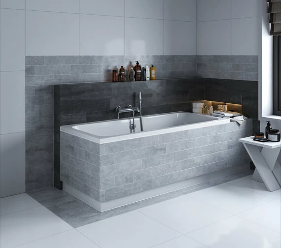 Joseph Miles Portland Double Ended Rectangular White Bath - 5mm Acrylic 9 Joseph Miles Portland Double Ended Rectangular White Bath - 5mm Acrylic - Image 9