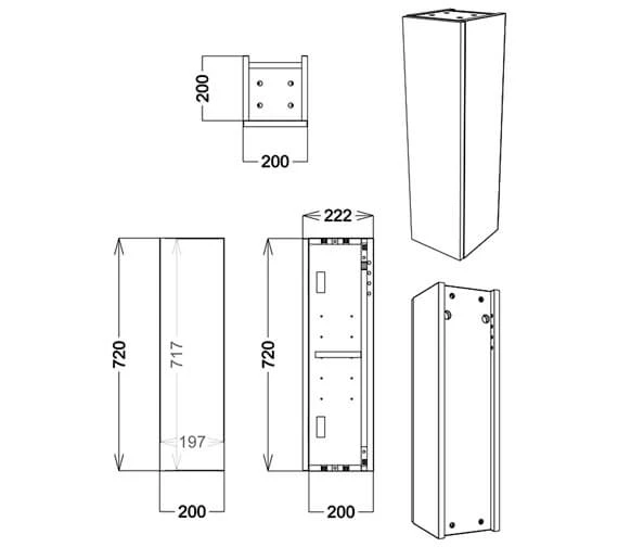 Joseph Miles Sadler Wall Hung Single Door Storage Unit 2 Joseph Miles Sadler Wall Hung Single Door Storage Unit - Image 2