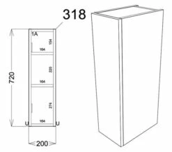 Joseph Miles Twain 200mm Wide 1 Door Floor Standing Unit With Toilet Roll Holder -UK Bathroom Products Sales 2024 M700 2022 5 24 9 19 23 733