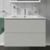 Duravit L-Cube Wall Mounted 2 Drawer Vanity Unit For Me-By-Starck Basin