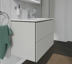 Duravit L-Cube Wall Mounted 2 Drawer Vanity Unit For Me-By-Starck Basin -UK Bathroom Products Sales 2024 M700 2022 6 10 14 35 7 879