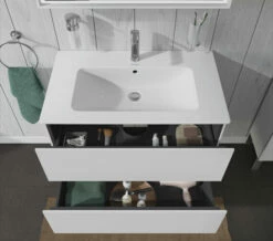 Duravit L-Cube Wall Mounted 2 Drawer Vanity Unit For Me-By-Starck Basin -UK Bathroom Products Sales 2024 M700 2022 6 10 14 39 14 664