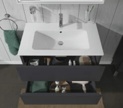 Duravit L-Cube Wall Mounted 2 Drawer Vanity Unit For Me-By-Starck Basin -UK Bathroom Products Sales 2024 M700 2022 6 10 14 41 12 286