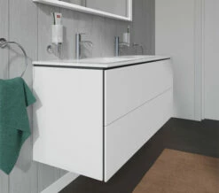 Duravit L-Cube 1290mm Wide 2 Drawers Wall Mounted Vanity Unit For Me-By-Starck Basin -UK Bathroom Products Sales 2024 M700 2022 6 10 14 41 29 658