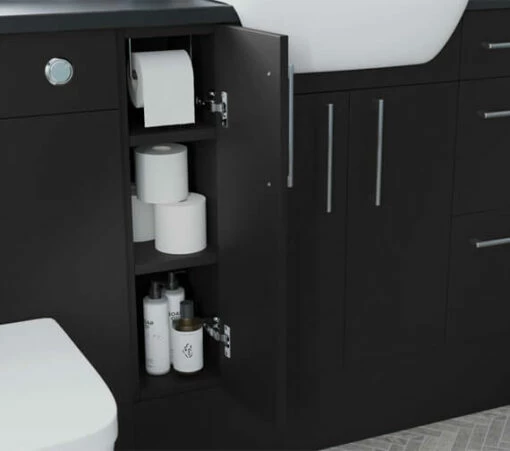 Joseph Miles Twain 200mm Wide 1 Door Floor Standing Unit With Toilet Roll Holder -UK Bathroom Products Sales 2024 M700 2022 6 15 12 23 36 179