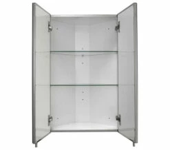 Croydex Avisio Stainless Steel Double Door Corner Mirror Cabinet -UK Bathroom Products Sales 2024 M700 2022 6 16 13 21 19 603