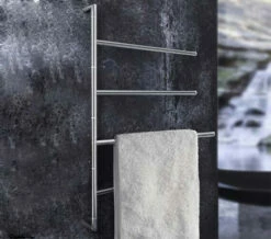 Smedbo Outline Polished Stainless Steel Swivel Arm Towel Bar