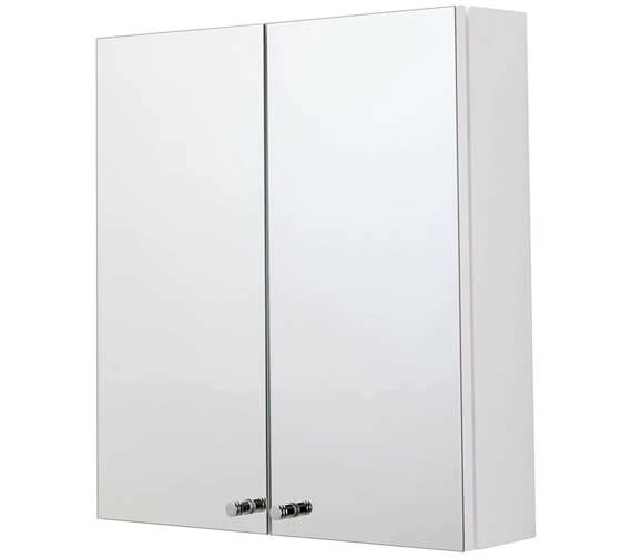 Croydex Carra Double Door Stainless Steel Mirror Cabinet 1 Croydex Carra Double Door Stainless Steel Mirror Cabinet