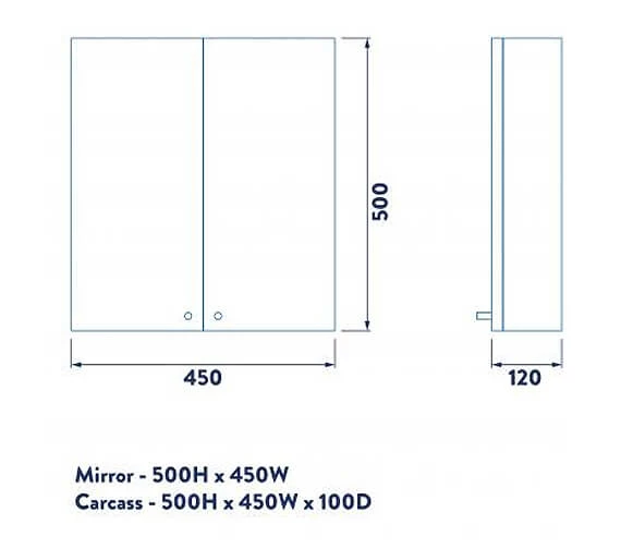 Croydex Carra Double Door Stainless Steel Mirror Cabinet 2 Croydex Carra Double Door Stainless Steel Mirror Cabinet - Image 2