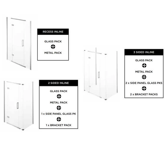 Aquadart Inline 8mm Semi-Frameless Recess Door 2 Aquadart Inline 8mm Semi-Frameless Recess Door - Image 2