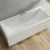 RAK Evolution Double Ended 1750mm X 750mm Easyflow Acrylic Bath White