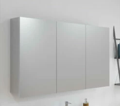 Hudson Reed Quartet 1350 X 715mm 3 Door Mirror Cabinet