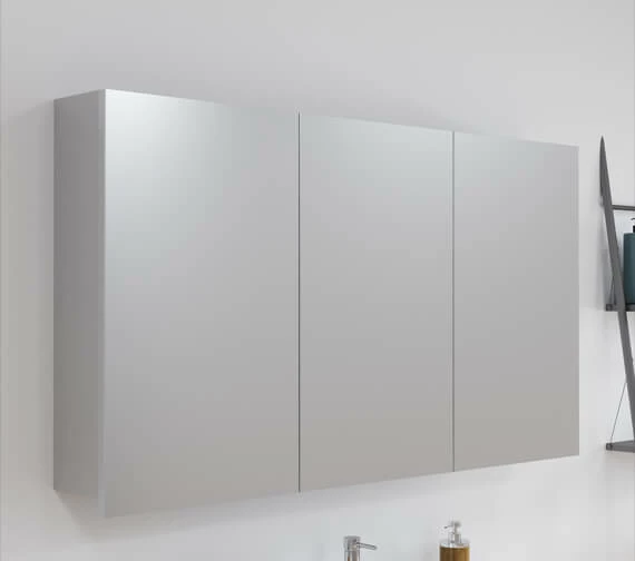 Hudson Reed Quartet 1350 X 715mm 3 Door Mirror Cabinet 1 Hudson Reed Quartet 1350 X 715mm 3 Door Mirror Cabinet