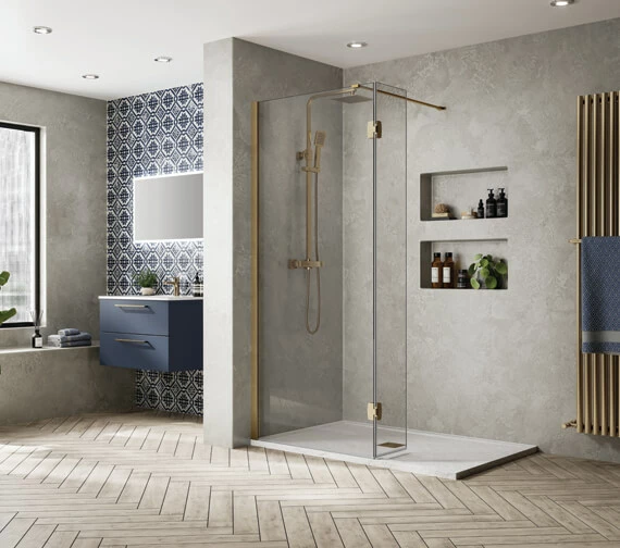 Aquadart Wetroom 10 Walk-In 2000mm High Shower Glass Panel 1 Aquadart Wetroom 10 Walk-In 2000mm High Shower Glass Panel