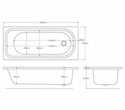 Trojan Derwent 1600 X 700mm Single Ended Encapsulated Baseboard Bath -UK Bathroom Products Sales 2024 M700 2022 7 21 8 14 56 726