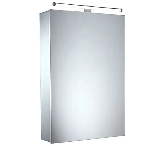 Tavistock Conduct Single Door Mirror Cabinet With Overhead LED Light 2 Tavistock Conduct Single Door Mirror Cabinet With Overhead LED Light - Image 2