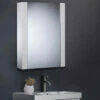Tavistock Detail White Gloss Single Mirror Door Cabinet 475 X 650mm