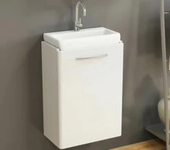 Geberit Selnova Square 396 X 226mm Small Projection One Door Cabinet