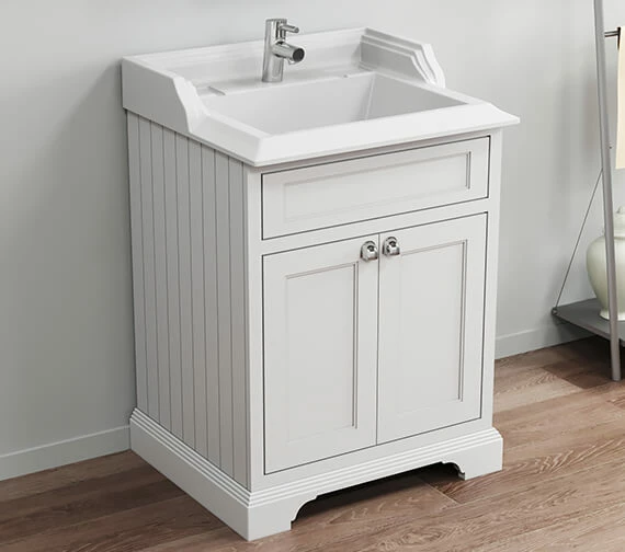 Burlington 650mm Freestanding Two Door Vanity Unit 1 Burlington 650mm Freestanding Two Door Vanity Unit