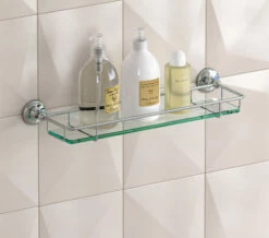 Roper Rhodes Avening Toughened Clear Glass Gallery Shelf