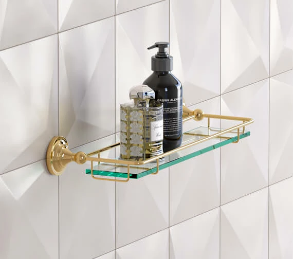 Heritage Clifton Glass Shelf Chrome 1 Heritage Clifton Glass Shelf Chrome