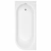 Trojan J Shape Single Ended Encapsulated Bath White