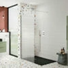 Hudson Reed Fluted Fixed Wall Wetroom Screen