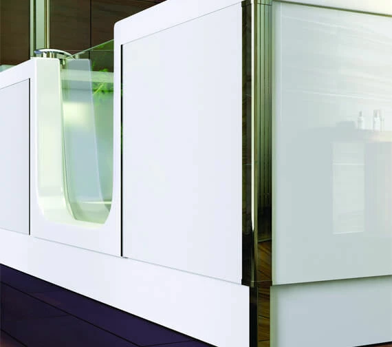 Trojan Style Easy Access Shower Bath With Bath Screen And Twin Waste 4 Trojan Style Easy Access Shower Bath With Bath Screen And Twin Waste - Image 4