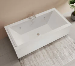 Duravit Starck Two Backrest Slope Rectangular Bath With Jet System