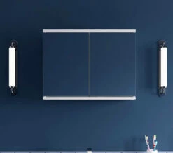 Croydex Simplicity Self Assembly White 2 Door Mirror Cabinet