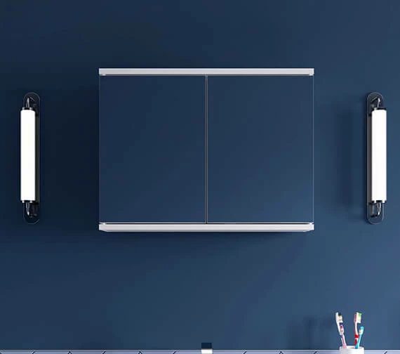 Croydex Simplicity Self Assembly White 2 Door Mirror Cabinet 1 Croydex Simplicity Self Assembly White 2 Door Mirror Cabinet